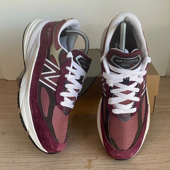 New Balance 990 V6 MIUSA Teddy Santis Burgundy Men Sneakers U990BT6- SZ 8.5 main image 9